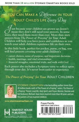 The Power of Praying for Your Adult Children Book of Prayers, Paperback Harvest House Publishers