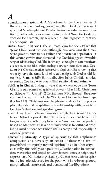 Pocket Dictionary of Christian Spirituality