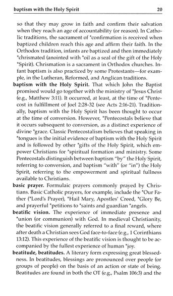 Pocket Dictionary of Christian Spirituality