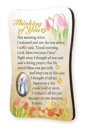 Thinking Of You - Wood Plaque Fridge Magnet CBC Distributors