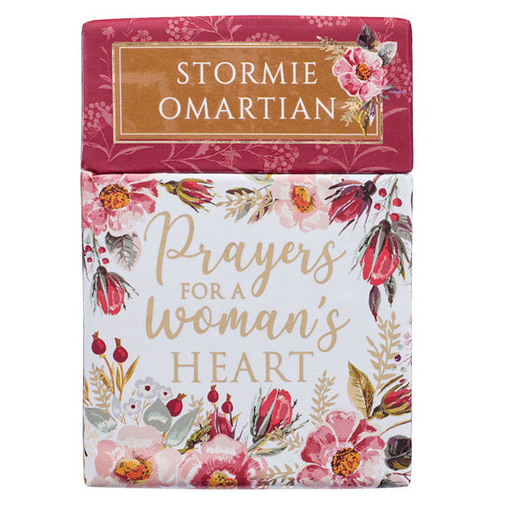 Prayers For A Woman’s Heart Box of Blessings (50 Double Sided Prayer Cards) By Stormie Omaritan Christian Art Gifts