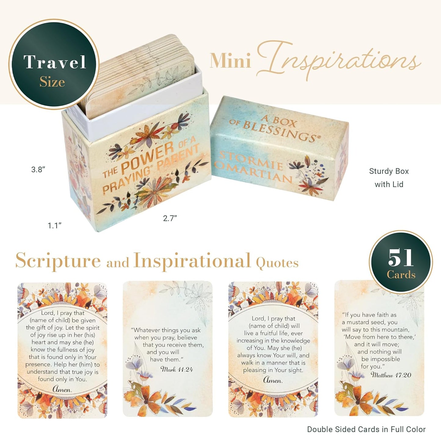 The Power of a Praying Parent (Box Of Blessings) By Stormie Omaritan Christian Art Gifts