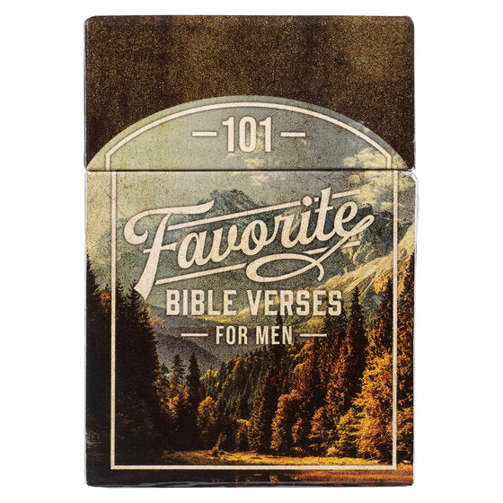 101 Favorite Bible Verses for Men (Box of Blessings) Christian Art Gifts