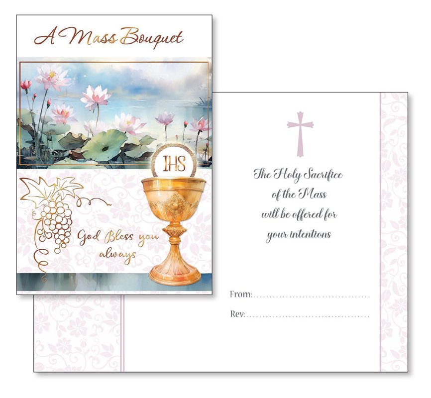 A Mass Card Especially For You - Flowers
