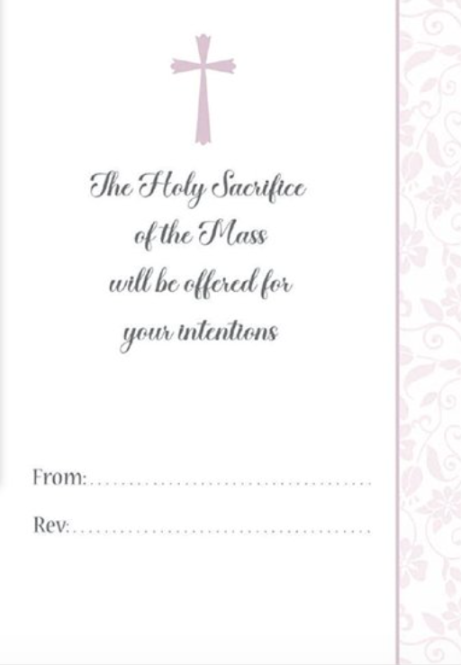 A Mass Card Especially For You - Flowers