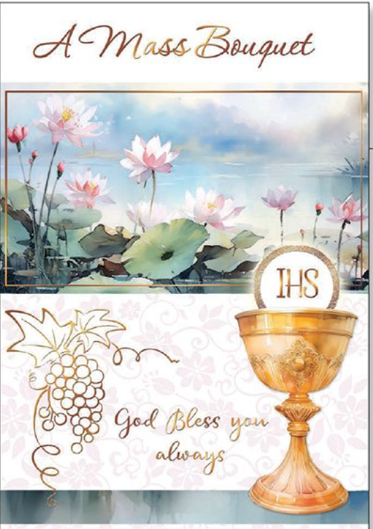 A Mass Card Especially For You - Flowers