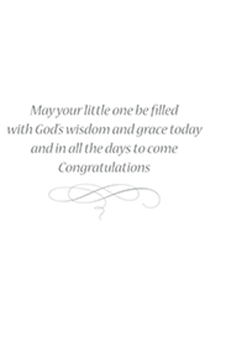 Elegant Christening card
