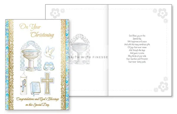 Christening of your Baby Boy Card CBC Distributors