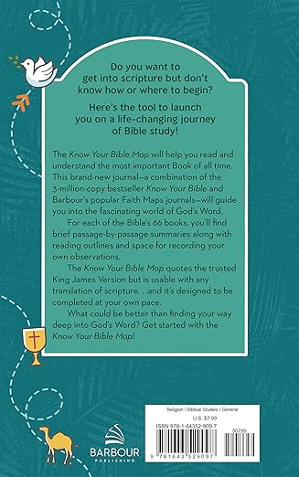 Know Your Bible Map [general cover] A Creative Journal Barbour Publishing