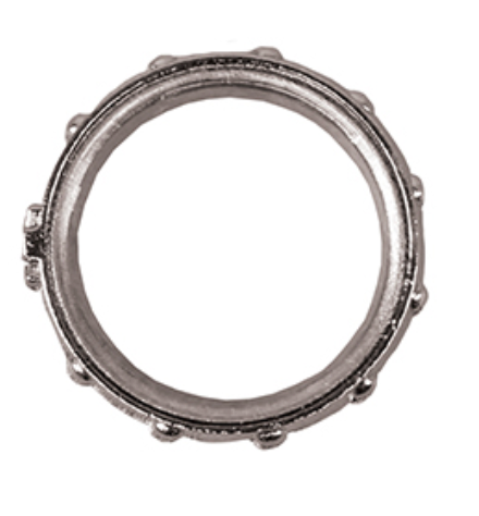 Rosary Ring - Oxidised - Rotating