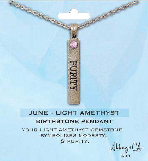 Silver Plated Birthstone Pendant – Christian Virtue Collection CBC Distributors