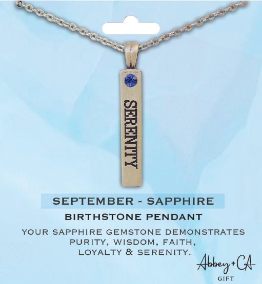Silver Plated Birthstone Pendant – Christian Virtue Collection CBC Distributors