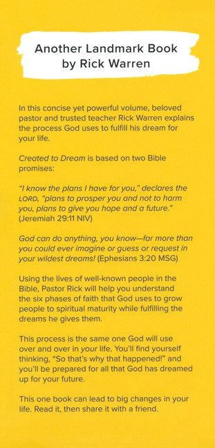 Created To Dream: The 6 Phases God Uses To Grow Your Faith