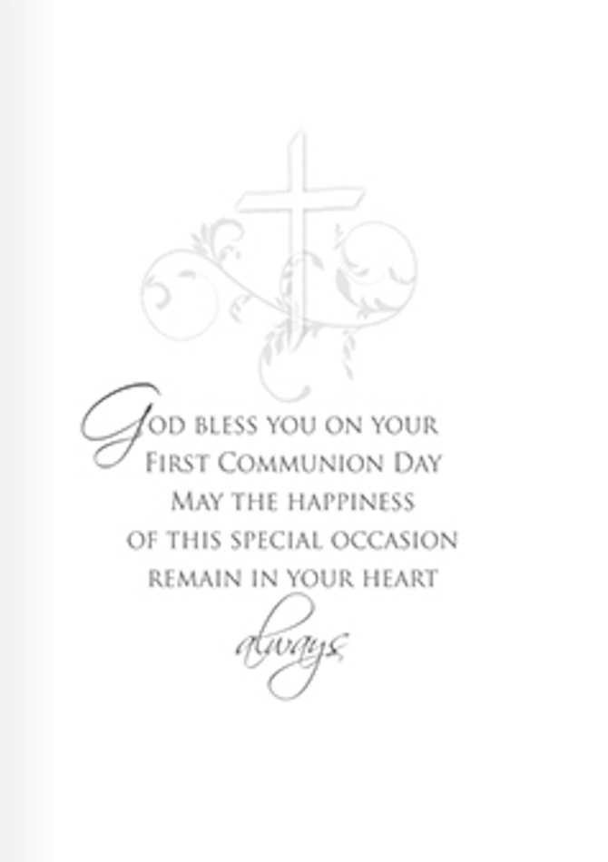 On The Special Occasion Of Your First Holy Communion Card - Symbolic
