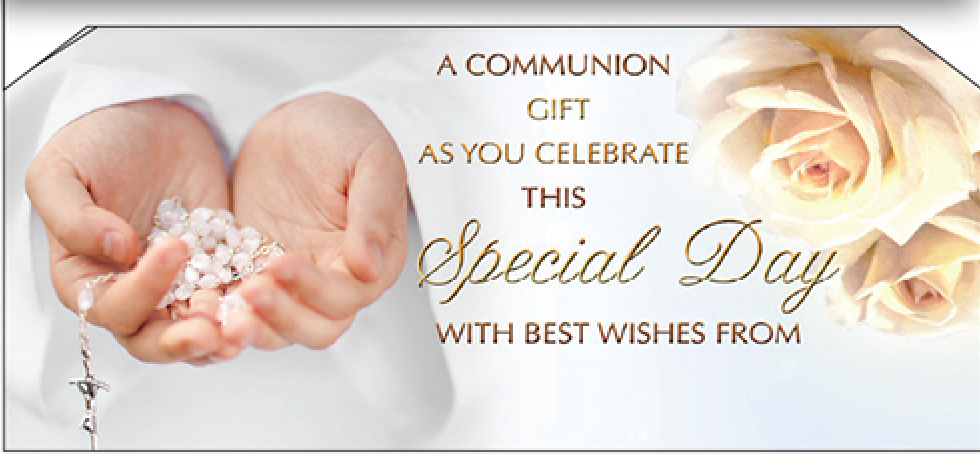 Girl First Holy Communion Card - Money Wallet