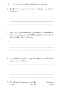 The Power of a Praying Woman - Prayer and Study Guide