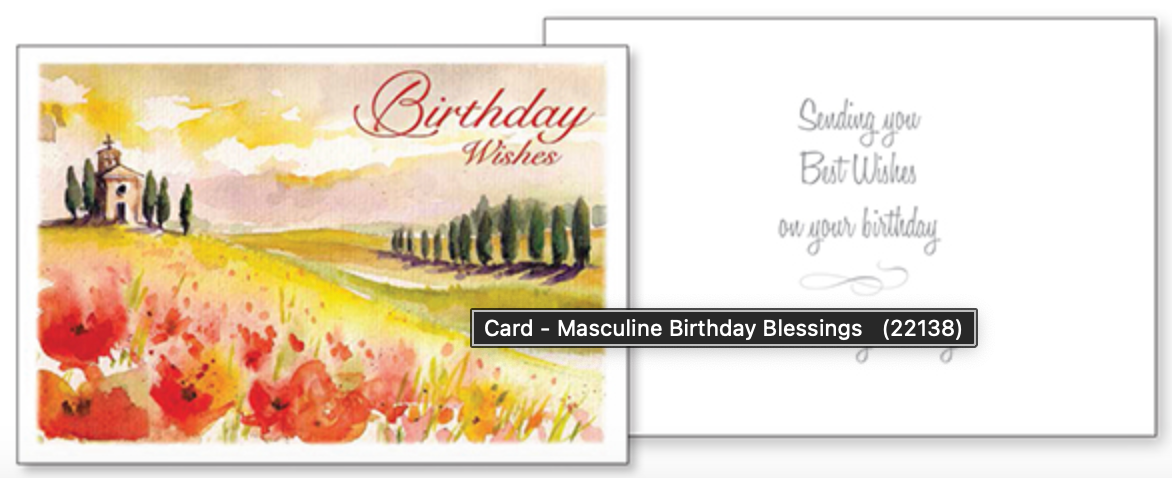 Birthday Blessing Card For Men