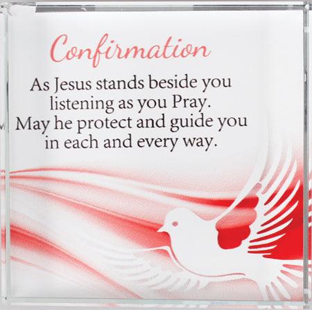 Confirmation Gift - Glass Block Paperweight