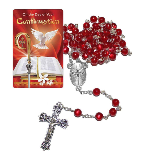 Confirmation Rosary and Prayer Card