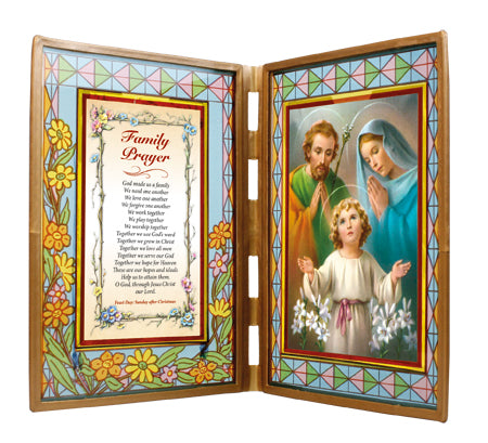 Glass Plaque - Holy Family
