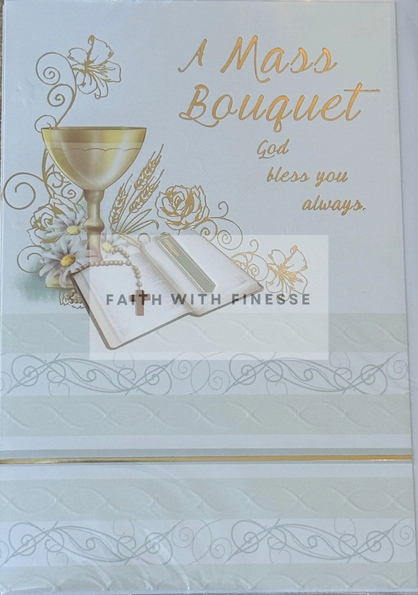A Mass Bouquet Card - God Bless You Always CBC Distributors