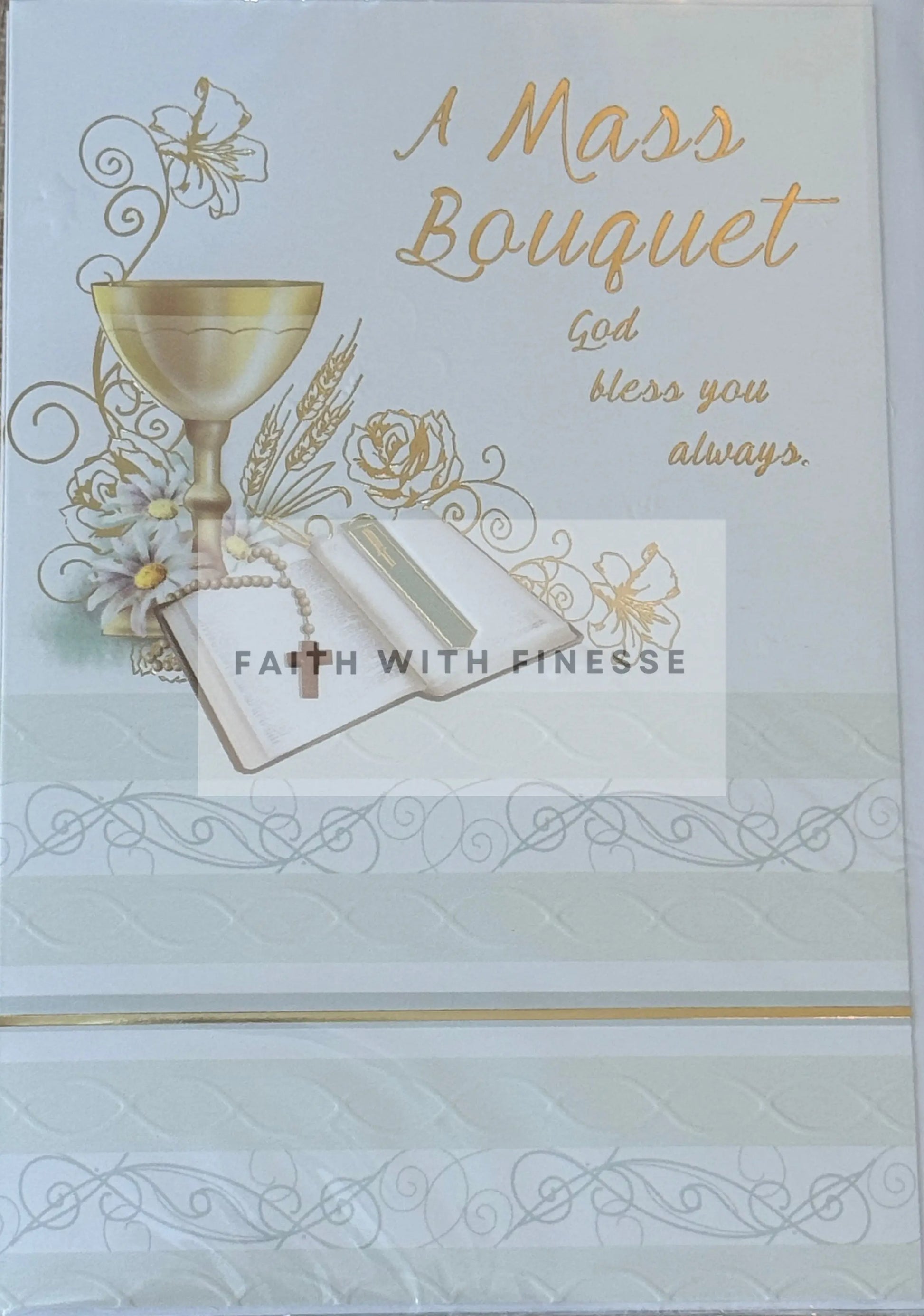 A Mass Bouquet Card - God Bless You Always CBC Distributors