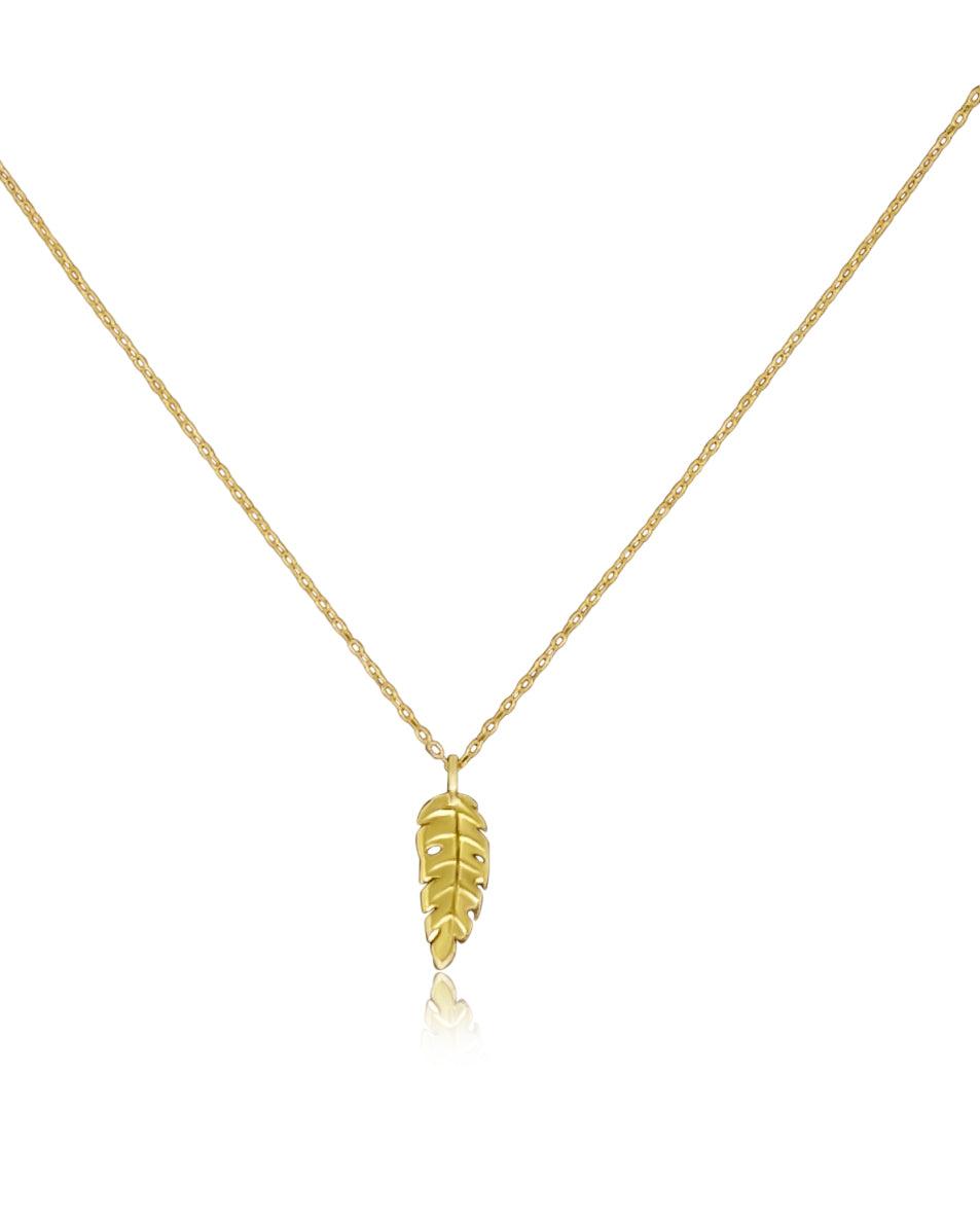 FWF Gold Plated S925 Leaf Pendant