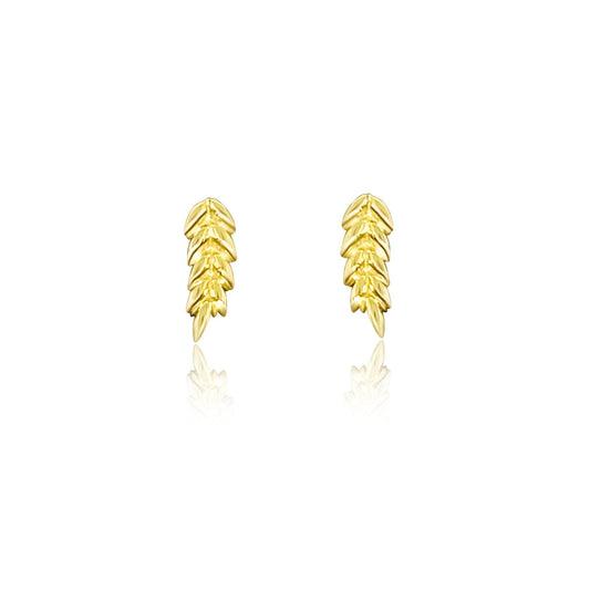 FWF Sterling Silver S925 Small Leaf Earring