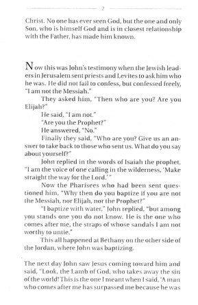 NIV Pocket Gospel of John, Reader's Edition, Softcover with Blue Pier
