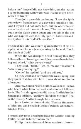 NIV Pocket Gospel of John, Reader's Edition, Softcover with Blue Pier