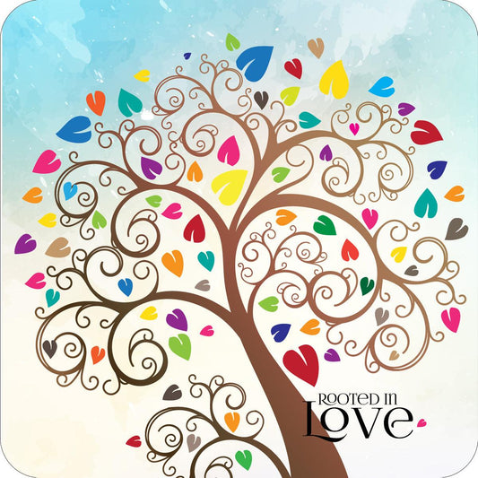  Rooted IN Love Scripture Coaster 