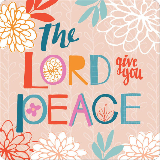 Cork Scripture Peace Coaster