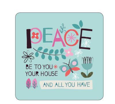 Giftable Peace Scripture Coaster